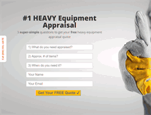 Tablet Screenshot of heavyequipmentappraisal.com